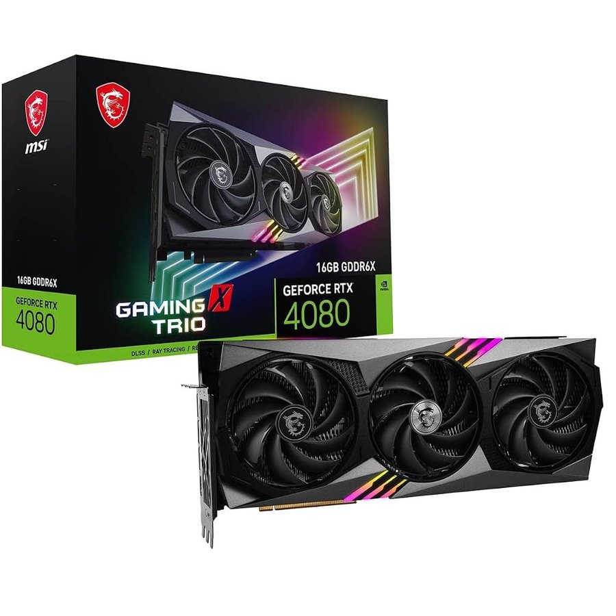 MSI RTX 4080 - Scheda video Gaming X Trio GDDR6X PCI Express 4.0, 16 GB