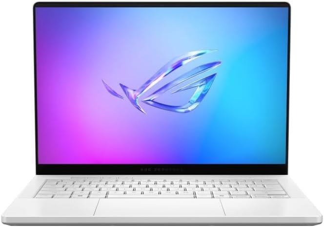ASUS ROG Zephyrus G14 14" 3K OLED 120Hz Gaming Laptop Copilot+ PC AMD Ryzen AI 9 HX 370 RTX 5080 32GB RAM 2TB SSD Platino Bianco