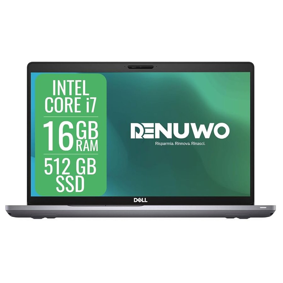 Dell Precision 3551 Notebook 15.6" FHD | Intel Core i7-10750H | 16GB RAM | 512GB SSD | NVIDIA Quadro P620 4GB | Win 11 Pro | Tastiera Italiana | Workstation Mobile (Ricondizionato)