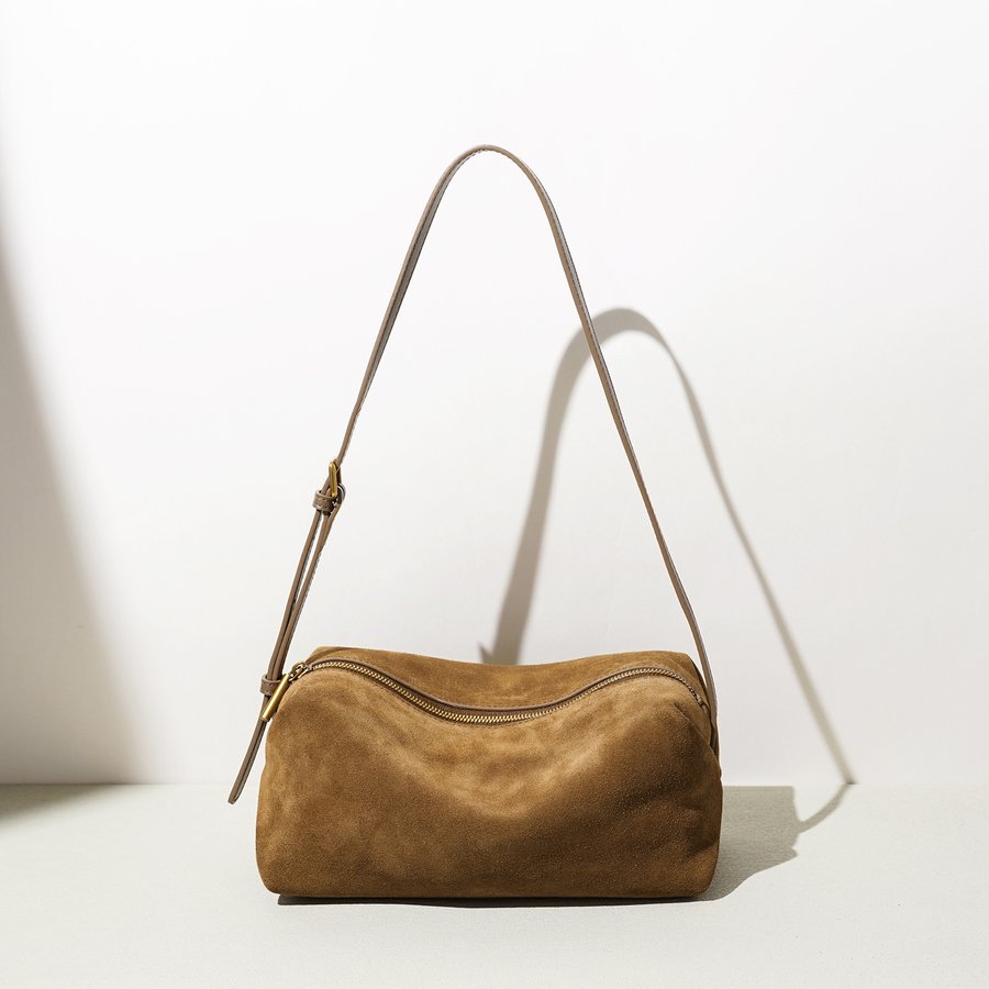 Genuine Leather Fold-Over High-End Crossbody Bag