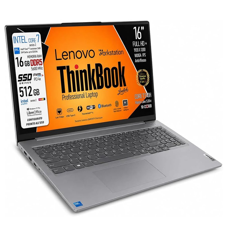 Lenovo Notebook Core 7 240H (SERIES 2) 16" IPS WUXGA FHD+ Fingerprint