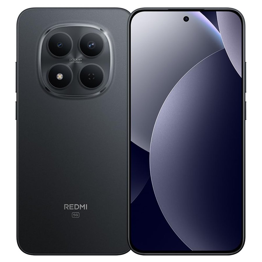 XIAOMI Redmi Note 15 Pro 5G MTK Dimensity 7400-Ultra 12GB + 512GB Black Smartphone 6.83" AMOLED Display 200MP Fotocamera 6580mAh 45W 2772x1280 Caricabatterie non incluso (Nero)