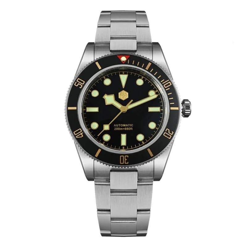 San Martin Orologio da Uomo SN008GC BB58, Orologio Subacqueo da 40 mm NH35 Orologi Meccanici Automatici, Orologio da Polso Impermeabile di Lusso da 20 Bar per Uomo
