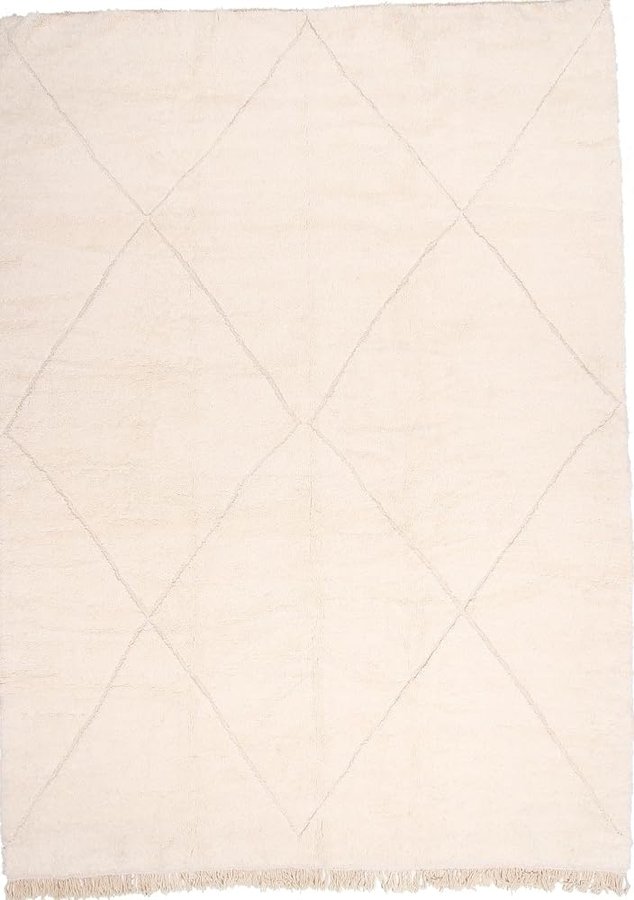 Berber Maroccan Beni Ourain 308x421 Annodato a mano Moderno Tappeto orientale Tappeto di design Tappeto In lana