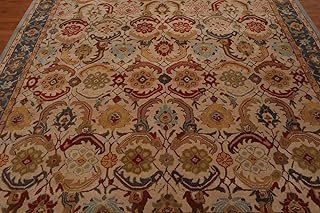 persiano EVA beige lana tappeto fatto a mano tradizionale orientale tappeto persiano e tappeti, 100% Lana, Beige, 8x10 (244x305cm)