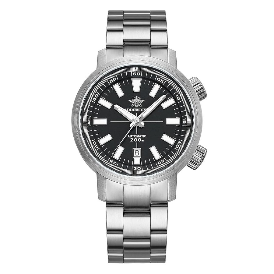 42 MM Orologio Uomo Subacqueo Ghiera Rotante Interna 8215 Orologi Automatici Fondello Espositivo Zaffiro Sintetico Luminoso AD2093